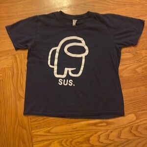 Among Us “Sus.” Kids Gildan T-Shirt Youth Large (fits a tad smaller)